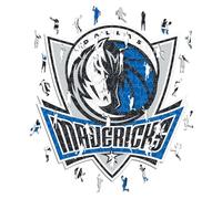 Iconic Puzzles - Dallas Mavericks, Logo, Puzzle en Bois sous Licence Officielle NBA, 100% Durable, Taille L, 500 pièces
