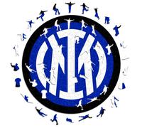 Iconic Puzzles - Inter, Logo, Puzzle en Bois sous Licence Officielle, 100% Durable, Cadeau pour Adultes et Enfants, Taille M, 270 pièces