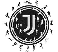 Iconic Puzzles - Juventus, Logo, Puzzle en Bois sous Licence Officielle, 100% Durable, Cadeau pour Adultes et Enfants, Taille L, 500 pièces
