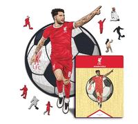 Iconic Puzzles - Liverpool, Dominik Szoboszlai, Puzzle en Bois sous Licence Officielle, 100% Durable, Cadeau pour Adultes et Enfants, Taille S, 150 pièces