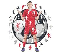 Iconic Puzzles - Liverpool, Florian Wirtz, Puzzle en Bois sous Licence Officielle, 100% Durable, Cadeau pour Adultes et Enfants, Taille S, 150 pièces