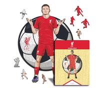 Iconic Puzzles - Liverpool, Florian Wirtz, Puzzle en Bois sous Licence Officielle, 100% Durable, Cadeau pour Adultes et Enfants, Taille L, 500 pièces