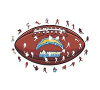 Iconic Puzzles - Los Angeles Chargers, Logo, Puzzle en Bois sous Licence Officielle NFL, 100% Durable, Cadeau pour Adultes et Enfants, Taille M, 270 pièces