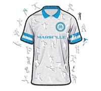 Iconic Puzzles, Maillot Marseille, Puzzle en bois 100% éco-durable avec licience officielle, taille S, 150 pièces