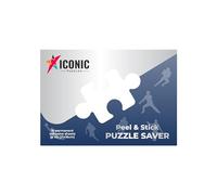 Iconic Puzzles Set De Montage, Accrochez des Puzzles sans Faire de Trous dans Le Mur, sans Cadre, Rapide et Facile Unisex-Adult, Bleu, Taille Unique