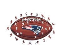 Iconic Puzzles - New England Patriots, Logo, Puzzle en Bois sous Licence Officielle NFL, 100% Durable, Cadeau pour Adultes et Enfants, Taille M, 270 pièces