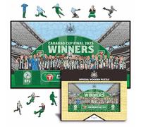 Iconic Puzzles - Newcastle United FC, Carabao Cup Champions 24/25, Puzzle en Bois sous Licence Officielle, 100% Durable, Cadeau pour Adultes et Enfants, Taille M, 270 pièces