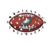 Iconic Puzzles - Philadelphia Eagles, Logo, Puzzle en Bois sous Licence Officielle NFL, 100% Durable, Cadeau pour Adultes et Enfants, Taille S, 150 pièces