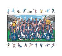 Iconic Puzzles - PSG Team Treble Winners 2024/25, Puzzle en Bois sous Licence Officielle, 100% Durable, Cadeau pour Adultes et Enfants, Taille L, 500 pièces