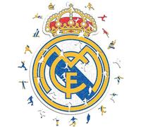 Iconic Puzzles, Logo Real Madrid, Produit Officiel, Puzzles en Bois pour Adultes et Enfants, Bois 100% Durable, Taille M, 250 pièces