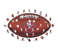 Iconic Puzzles - San Francisco 49ers, Logo, Puzzle en Bois sous Licence Officielle NFL, 100% Durable, Cadeau pour Adultes et Enfants, Taille S, 150 pièces