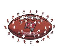 Iconic Puzzles - Tampa Bay Buccaneers, Logo, Puzzle en Bois sous Licence Officielle NFL, 100% Durable, Cadeau pour Adultes et Enfants, Taille S, 150 pièces