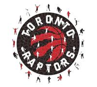 Iconic Puzzles - Toronto Raptors, Logo, Puzzle en Bois sous Licence Officielle NBA, 100% Durable, Taille L, 500 pièces