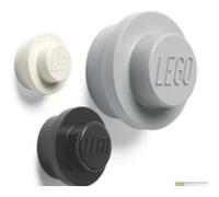 LEGO Set de Crochets muraux (Blanc, Noir, Gris) Taille Unique
