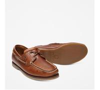 Iconica scarpa da barca timberland, in pregiata pelle con tradizionali cuciture a mano, per l'uomo che ama un look classico. soletta 44