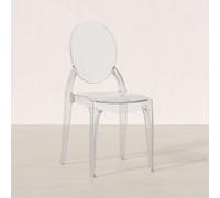 Iconik Interior Ghost Style Chaise de Salle à Manger Transparente - Style Victoria Transparent