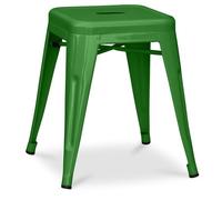 Iconik Interior Tolix Style Tabouret Design Industriel - 45cm - Nouvelle Édition - Stylix Vert