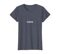 Iconique T-Shirt, Femme, Bleu Chiné, XS