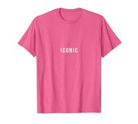 Iconique T-Shirt, Homme, Rose Chiné, 3XL