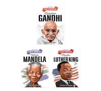Icons of Inspiration Illustrated Biography Combo Pack (Set of 3 Books) for Kids Age 6 - 12 Years (Mahatma Gandhi, Nelson Mandela, Martin Luther King)