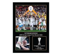 Icons Wall Art Tottenham Hotspur Europa League Winners 2025 Photo imprimée A4 Cadeau pour les fans des Spurs Reproduite numériquement sans cadre