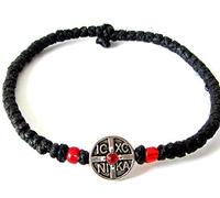 IconsGr Bracelet chrétien orthodoxe Komboskoini Chotki fait main en corde ICXC NIKA