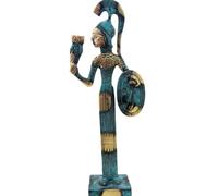 IconsGr Musée grec antique en bronze réplique d'Athéna avec hibou et bouclier (158)