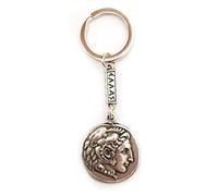 IconsGr Porte-clés Antique Bouclier de Monnaie Alexandre Le Grand Porte-clés 2