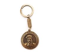 IconsGr Porte-clés Antique Pièce Zeus Bouclier Dieu Zeus Porte-clés