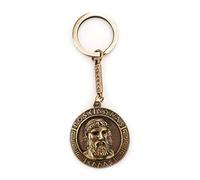 IconsGr Porte-clés avec médaillon Antique, Bouclier de Poséidon, Dieu Trident