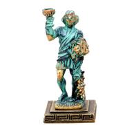 IconsGr Zamac Miniature Statue de la Grèce Antique représentant Le Dieu de l'Olympe Dionysos (Vert - Or)