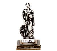 IconsGr Zamac Miniature Statue de la Grèce Antique représentant Le Dieu de l'Olympe Hera (Argent)