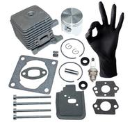 ICOOYO Kit piston cylindre pour Stihl BG45 BG45C BG46 BG46DZ BG46Z BG55 BG55C BG65 BGDZ BG65Z BG85 BG85C BR45 BT45,4140 020 1202