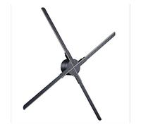 ICOSAR Ventilateur holographique 3D à l'œil nu, machine publicitaire holographique 3D, écran suspendu, stéréo, projection holographique HD 3D, imagerie aérienne rotative (taille : H56, couleur :