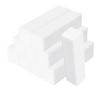 iCovalescent 10 Pcs Bloc Polissoir Ongles, Carré éponge Lime à Ongles, pour Les Salons de Manucure, Le Diy Nail Art à La Maison, 4 Faces Lavable pour Manucure