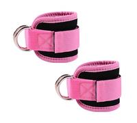 iCovalescent 2 Pièces Sangle Cheville Musculation Poulie, Ankle Straps pour Sport, Sangle Musculation, Entraînement des Fessiers, Sangle de Tirage Musculation, Accessoires de Fitness (Rose)