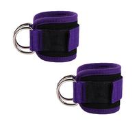 iCovalescent 2 Pièces Sangle Cheville Musculation Poulie, Ankle Straps pour Sport, Sangle Musculation, Entraînement des Fessiers, Sangle de Tirage Musculation, Accessoires de Fitness (Violet)