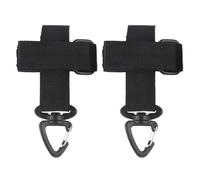 iCovalescent 2 Pièces Supports de Gants, Porte Gants Tactique, Crochet de Gant Réglable, Pince à Glove Clip Multi-Usages, Mousqueton Tactique, pour Gants de Travail(Noir)