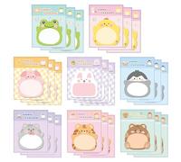 iCovalescent 24 Pack Notes Adhésives en Forme Animaux, Mini Notes Autocollantes, pour Les études, La Maison, Le Bureau, La Colocation ou Les Cadeaux