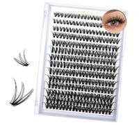 iCovalescent 280 PCS Kit Extension Cils Individuel, Kit Faux Cils Naturel 30D+40D Cluster Extensions de Cils Individuels Bouquet Effet 3D Cluster Eye Lashes