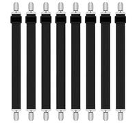 iCovalescent 8 Pièces Tendeur Drap Housse Lit Drap Réglable, pour Drap De Lit, Attache pour Draps, Matelas, Planche à Repasser ou Canapé (Noir)