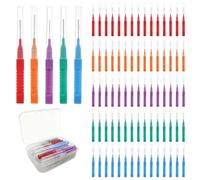 iCovalescent 80 Pcs Brosses Interdentaires, Intervalles de Nettoyage, Outil de Nettoyage Dentaire, Maintien de la Santé Bucco-Dentaire(6.5cm)