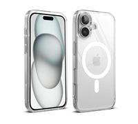 ICOVERI Coque magnétique hybride antichoc anti-rayures pour iPhone 16 compatible avec Magsafe
