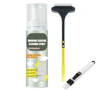 Icoyea Nettoyant en Mousse pour Moustiquaire sans Démontage, Spray Nettoyant pour Moustiquaire, avec Brosse pour Moustiquaire Et Brosse pour Crevasses, Pas De Lavage à l'eau (1pcs)