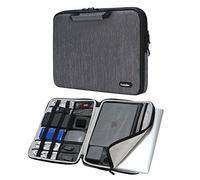 iCozzier 13-13.3 Pouces Poignée Accessoires électroniques Sangle Sacoche Sacoche Housse de Protection pour Ordinateur 13 "Housse MacBook Air/MacBook Pro/Pro Retina - Gris