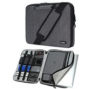 iCozzier® Porte-documents pour ordinateur portable avec poignée pour ordinateur portable de 13-13,3 pouces Accessoires électroniques Organizer Sac de protection pour ordinateur portable avec bandouliè