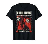 ICP Wicked Clowns Portrait with Barbed Wire Horrorcore Rap T-Shirt