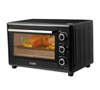 ICQN Mini Four Electrique 50L, Chaleur tournante, 40°- 230°C, 1400 W