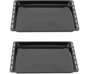 ICQN Set Plaques de Four 422 × 370 × 30 mm - Lot de 2 Lèche-frite Émaillées, Compatibles Electrolux, AEG, IKEA, Zanussi & Juno