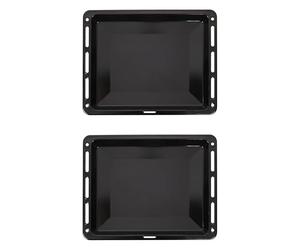 ICQN Set Plaques de Four 46 × 37 × 3 cm - Lot de 2, Compatibles avec Beko, Bosch, Grundig & Samsung, Plaques Antiadhésives 30 mm